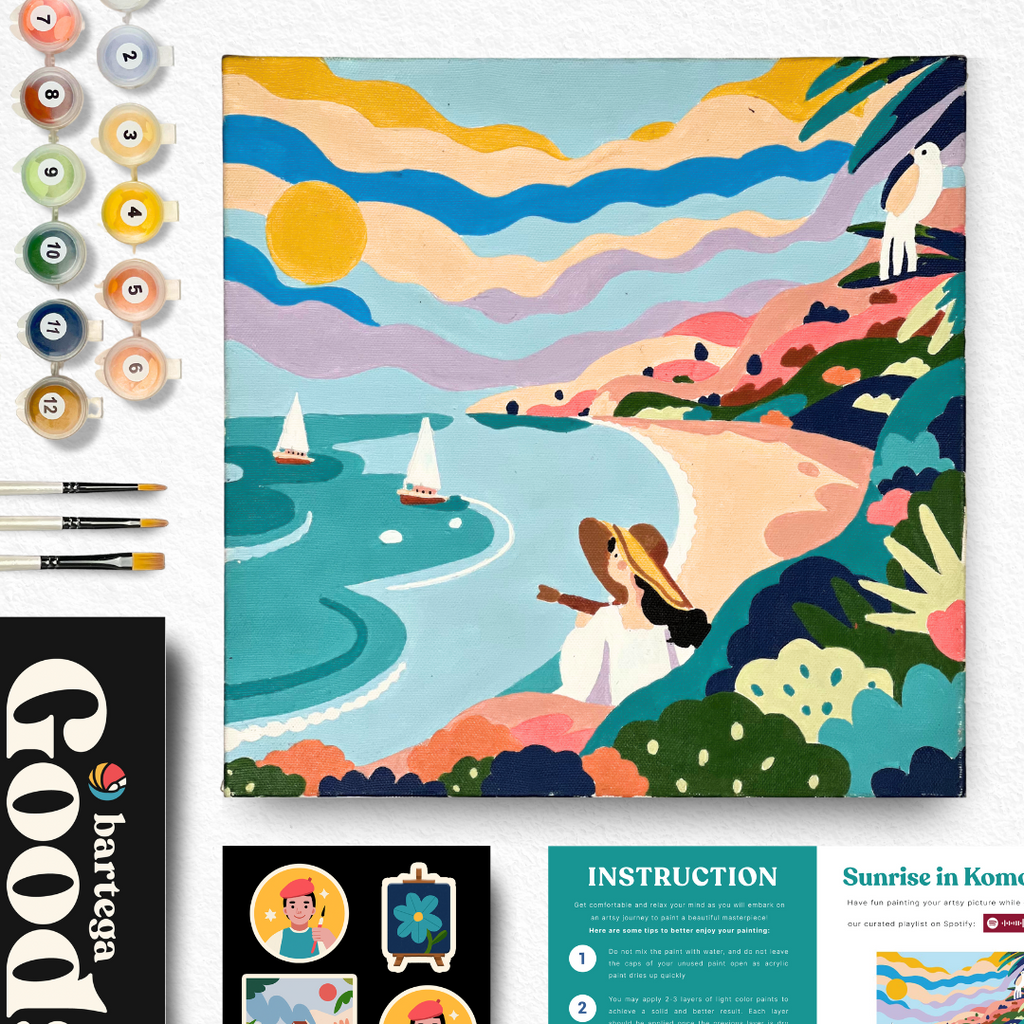 Paint By Number - Sunrise in Komodo