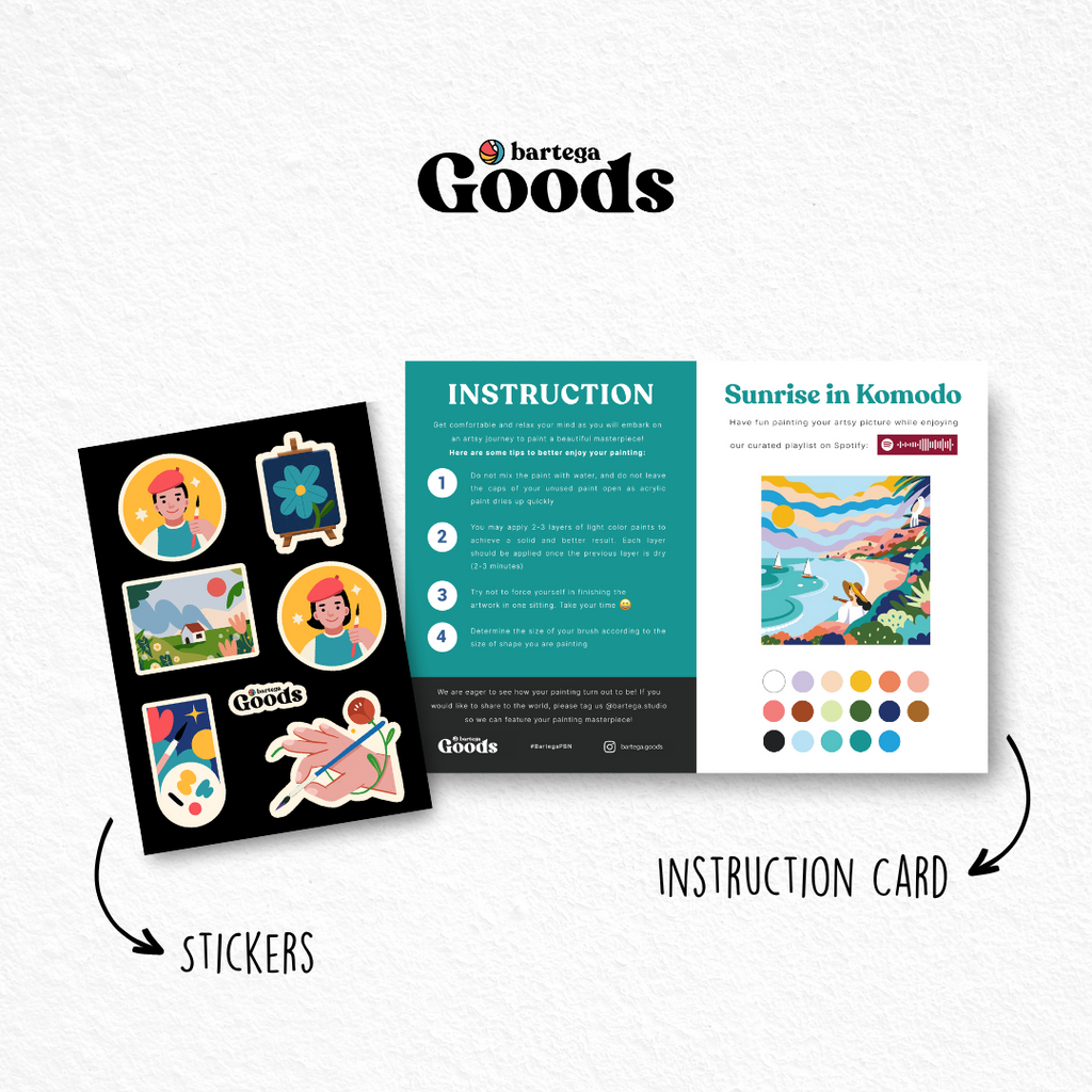 Paint By Number - Sunrise in Komodo