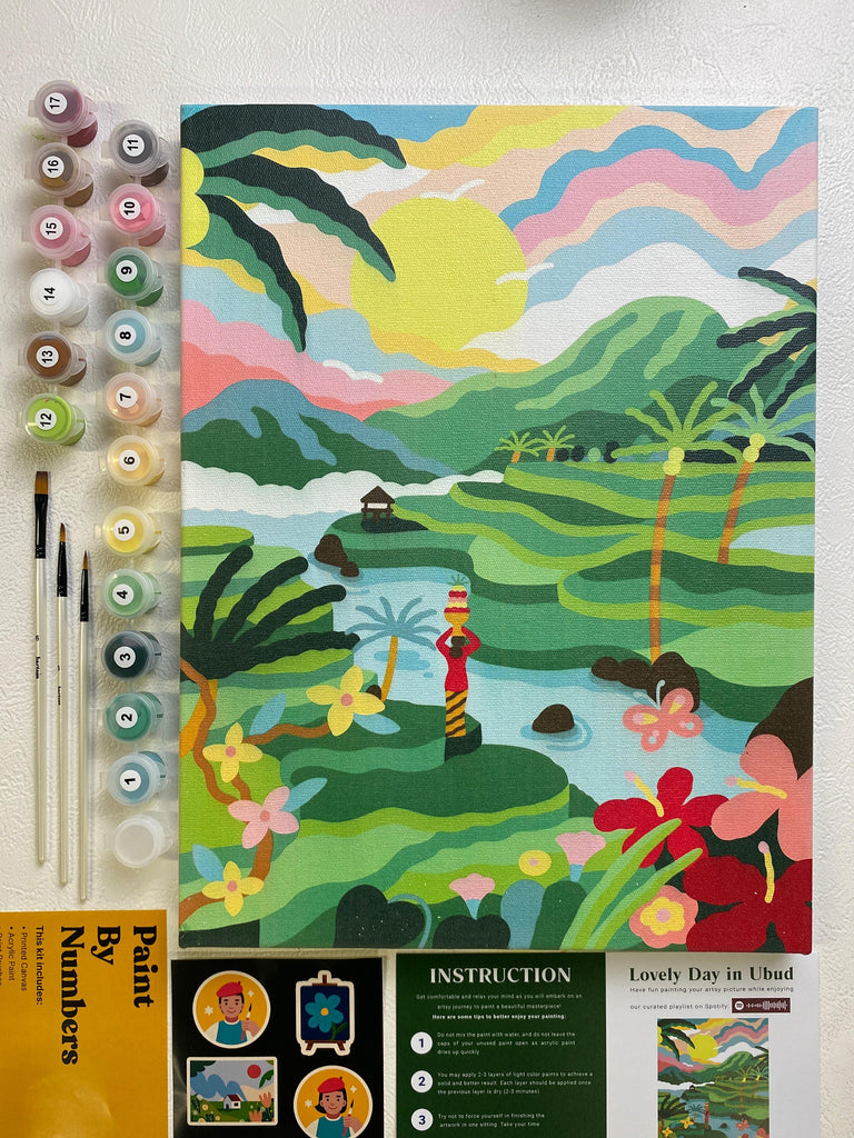 Paint By Number - Lovely day in Ubud