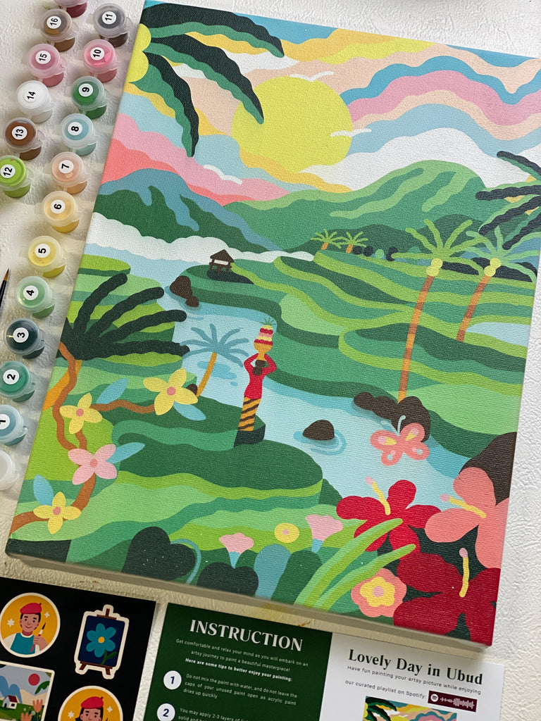 Paint By Number - Lovely day in Ubud