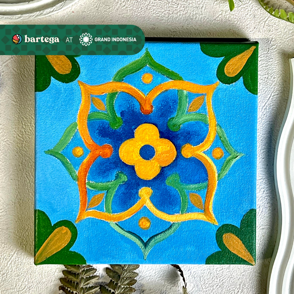 Pattern Canvas Painting at Grand Indonesia