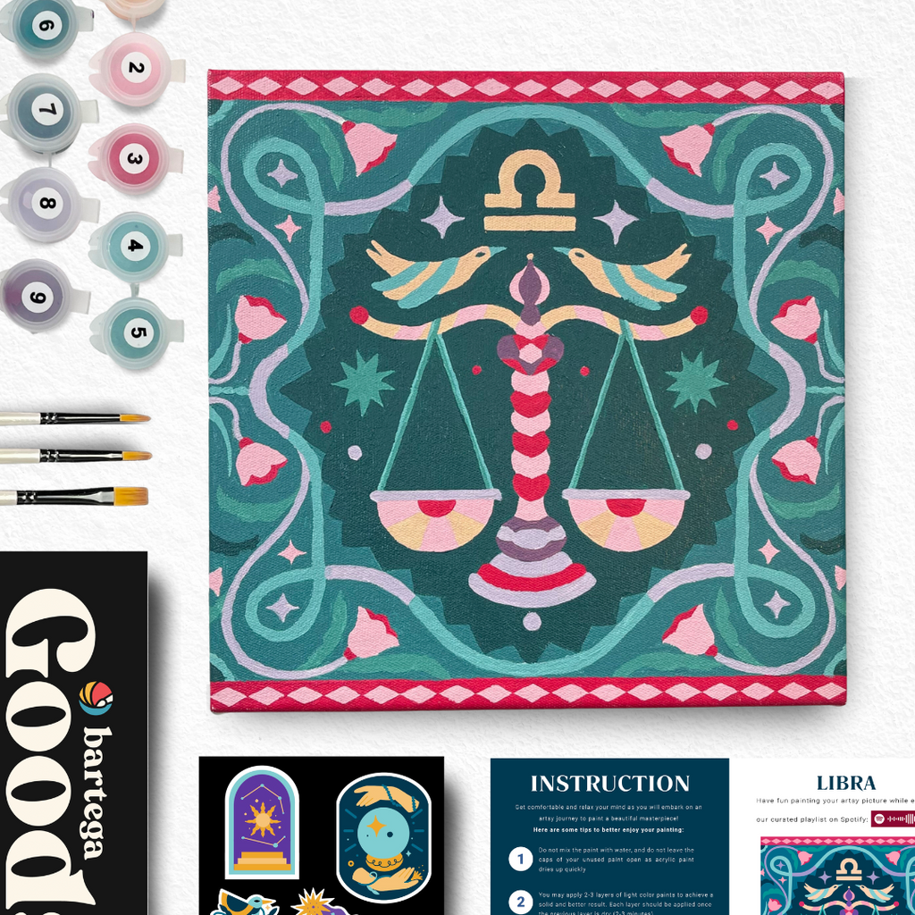 Paint by Number KIT - ZODIAC LIBRA