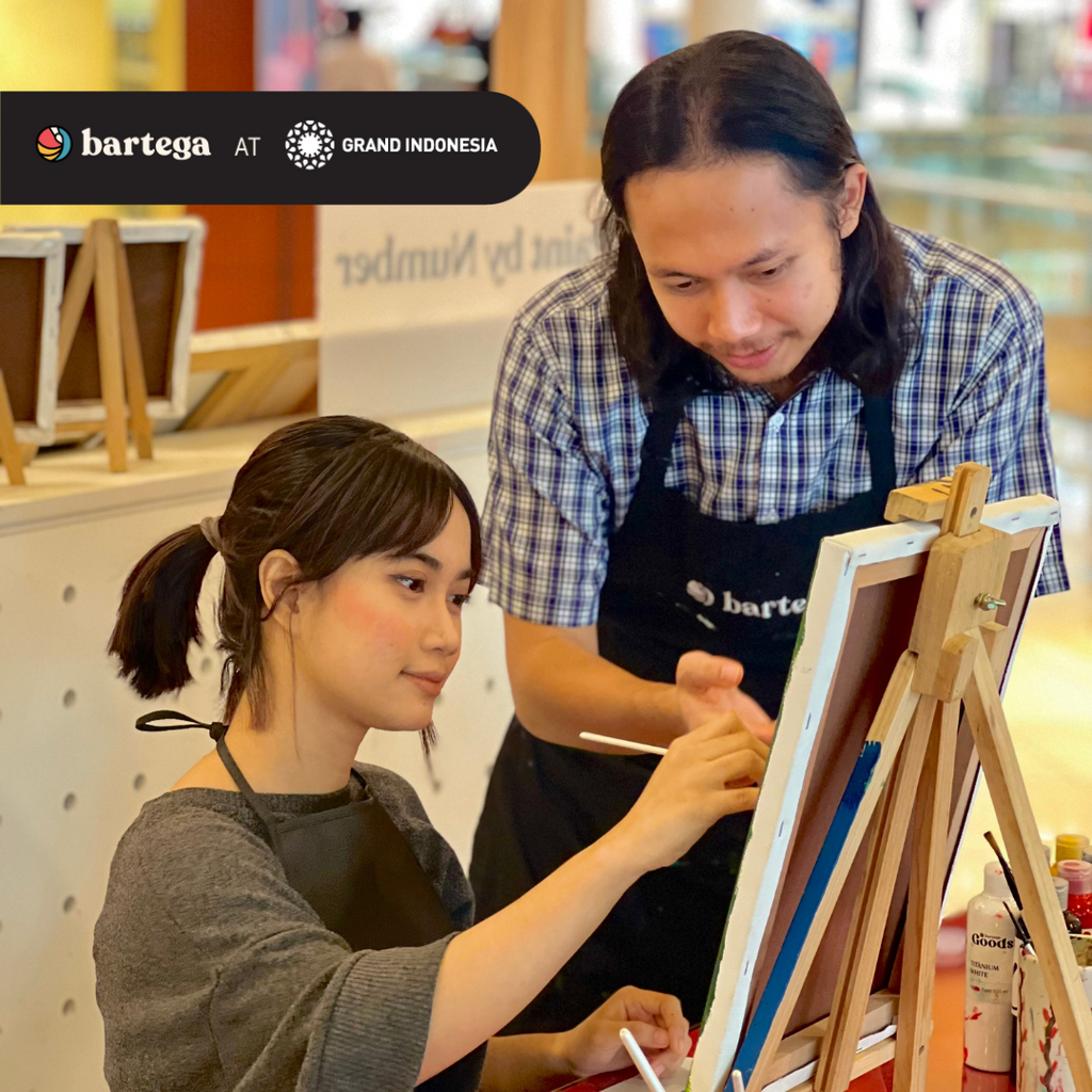 Canvas Painting at Grand Indonesia