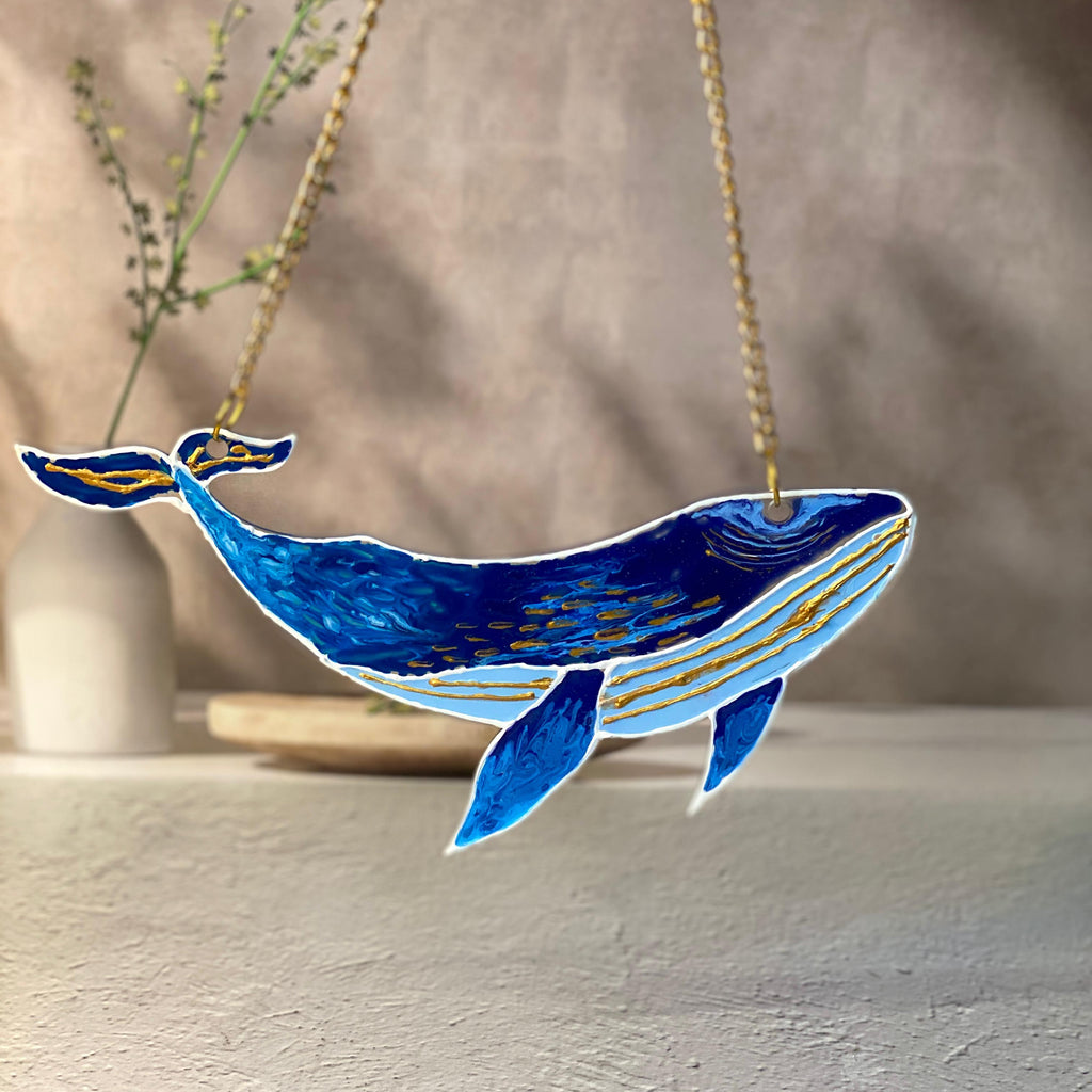 WHALE STAINED GLASS