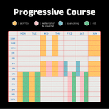 PROGRESSIVE COURSE - ACRYLIC PAINTING