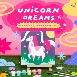 Open image in slideshow, Paint By Number Kids - Unicorn Dream - Spanram
