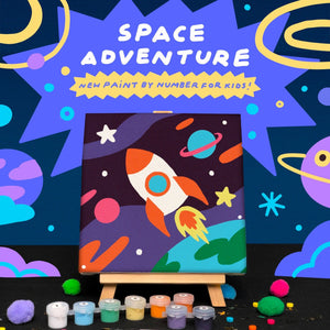 Open image in slideshow, Paint By Number Kids - Space Adventure - Spanram
